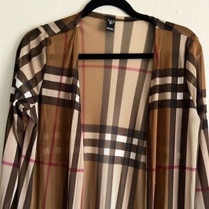 Designer Inspired Windsor Mesh Getaway Long Duster